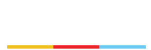 First Nations with Schools Collective white logo featuring white text with a yellow, red, and blue horizontal bar.